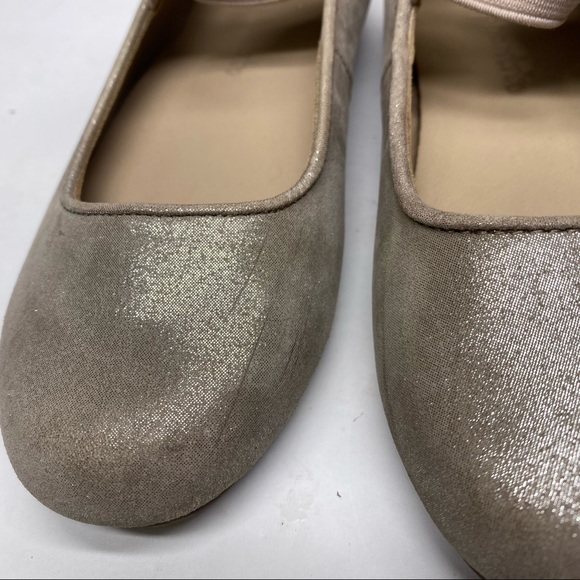 Elephantito Melissa Shimmer Strappy Ballet Flats - Picture 3 of 6